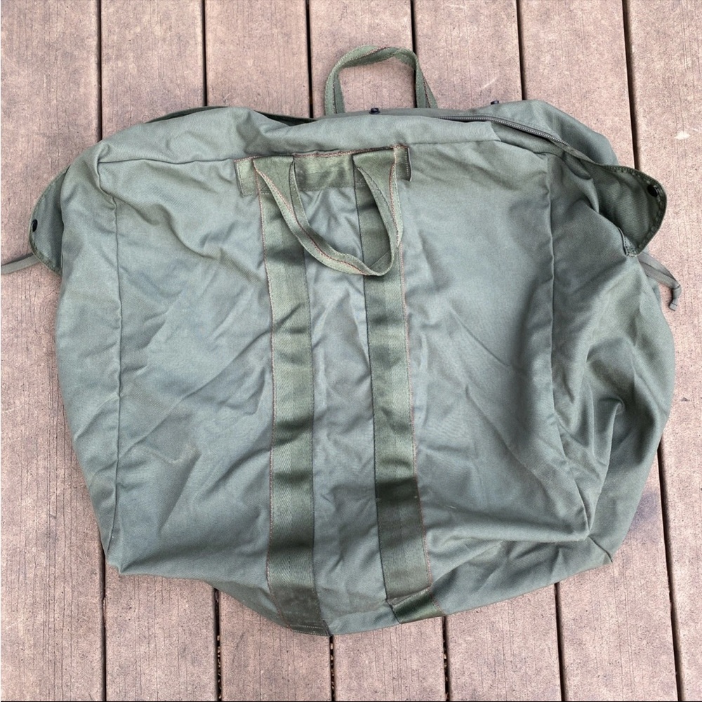 USAF Military Flyers Kit Bag Pilots Duffel OD Green Nylon
